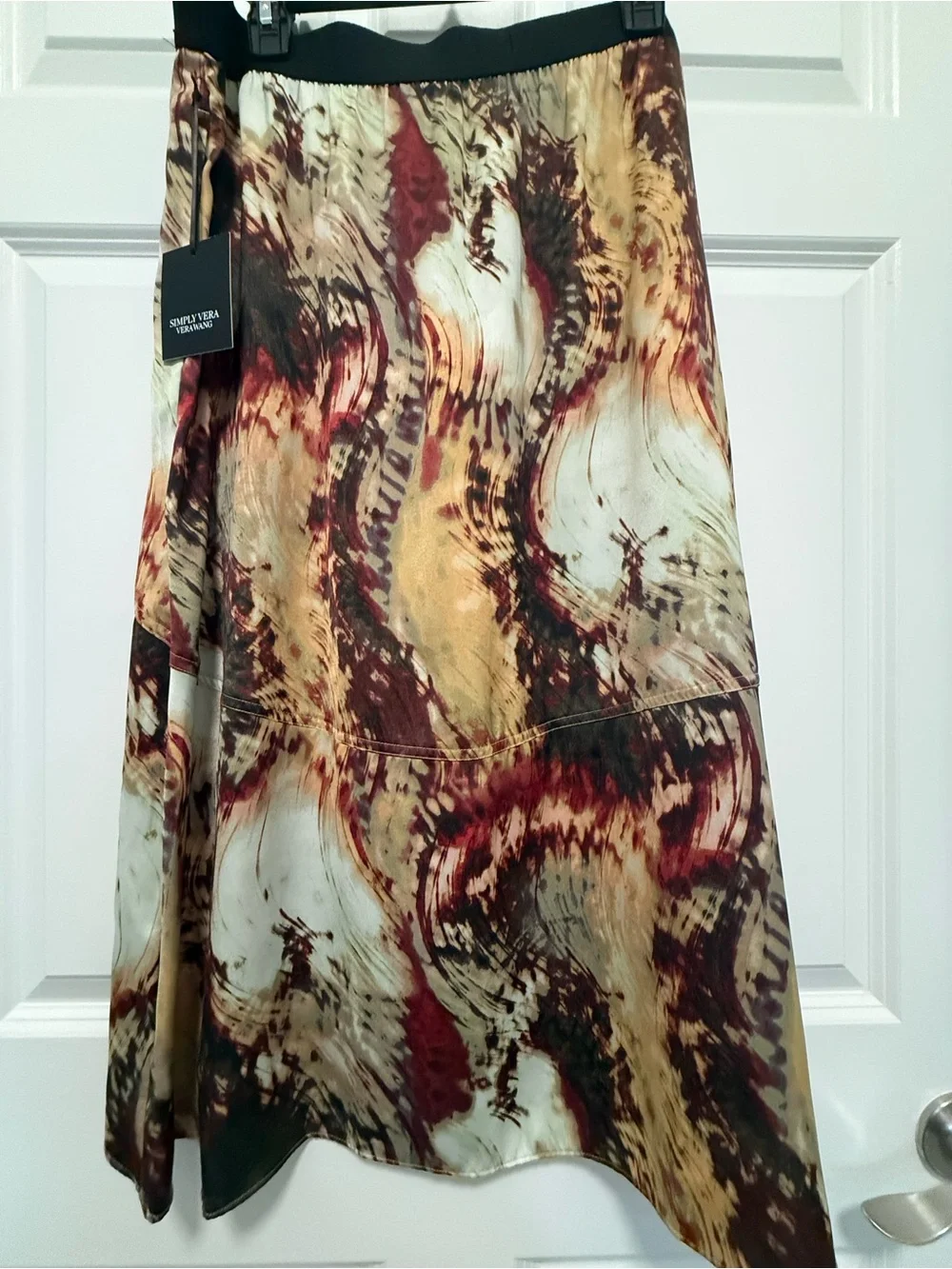 Simply Vera Vera Wang Skirt XL Abstract Print Midi New With Tag - XL